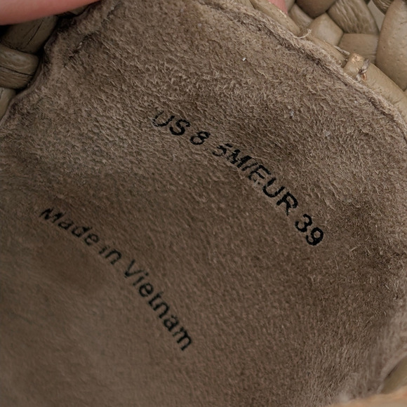 Vince Vivian Mary Jane Flats Slip-On Women's Sand Shell Size US8.5 EU39 - Picture 8 of 11